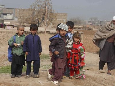 Potret Kehidupan Anak-anak Pengungsi Afghanistan
