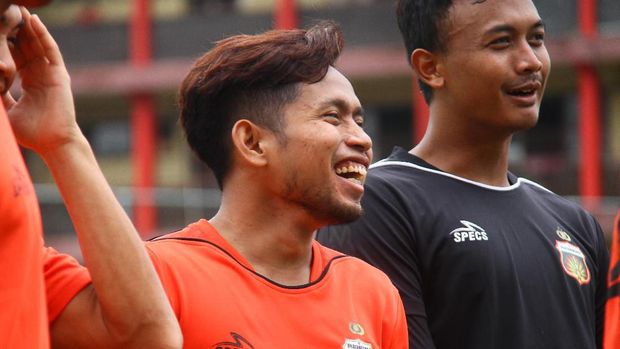 Andik Vermansah saat membela Bhayangkara FC di Piala Gubernur Jatim 2020.