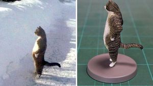 Kocak! Ketika Tingkah Hewan yang Viral Dijadikan Patung 3D