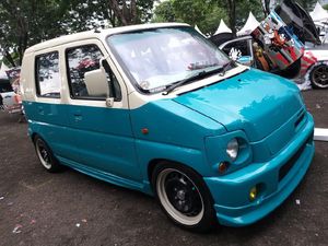 Modifikasi Karimun Bergaya Retro, Jadul Abis