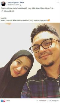 Melihat Kembali Postingan Terakhir Laudya Cynthia Bella Bersama Suami di FB