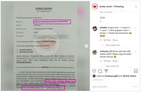 Surat gugatan cerai Meggy Wulandari terhadap Kiwil