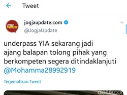 Heboh Video Balapan Dua Mobil di Underpass Bandara Kulon Progo