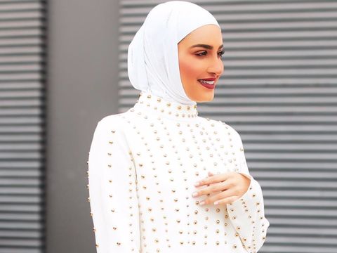 gaya hijab untuk wajah kotak