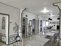 Kafe Unik dengan Interior Sketsa 2 Dimensi Ini Bagai Dunia Kartun