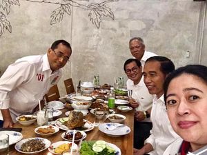 Asyiknya Momen Pramono Anung Makan Bareng Keluarga hingga Rekan Menteri