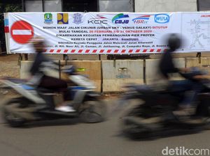 Ada Proyek KCIC, Jalan Galaxy-Cikunir Raya Bekasi Ditutup Ada Proyek KCIC, Jalan Galaxy-Cikunir Raya Bekasi Ditutup