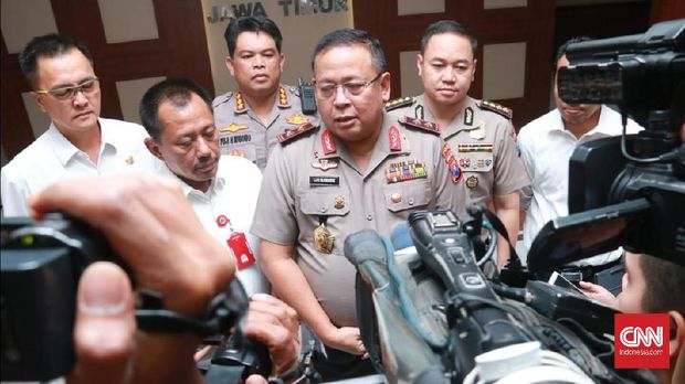 Kapolda Jatim Luki Hermawan usai rakor final Piala Gubernur Jatim 2020.