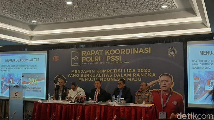 PSSI, Polri Rakor PSSI dengan Polri membahas Liga 1 2020