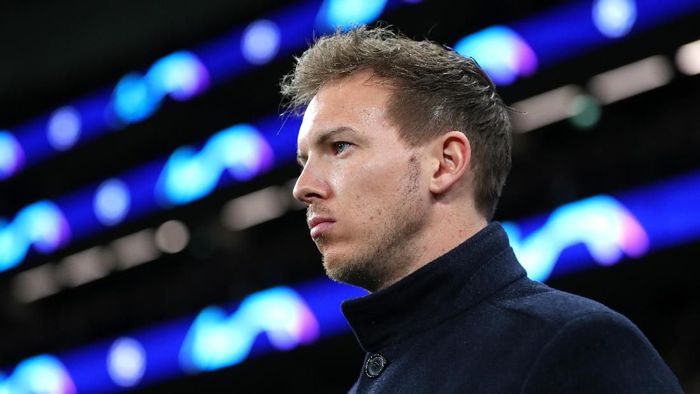 julian nagelsmann rb leipzig tottenham hotspur vs rb leipzig liga champions LONDON, ENGLAND - FEBRUARY 19: Julian Nagelsmann, Head Coach of RB Leipzig prior to the UEFA Champions League round of 16 first leg match between Tottenham Hotspur and RB Leipzig at Tottenham Hotspur Stadium on February 19, 2020 in London, United Kingdom. (Photo by Catherine Ivill/Getty Images)