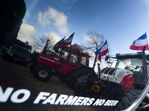Bawa Traktor, Petani Belanda Kembali Turun ke Jalan