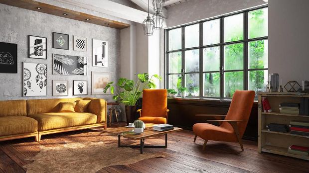 Ilustrasi rumah minimalis