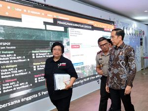 Jokowi Tinjau Penanganan Karhutla Riau Lewat Pantauan 4 Satelit Jokowi Tinjau Penanganan Karhutla Riau Lewat Pantauan 4 Satelit