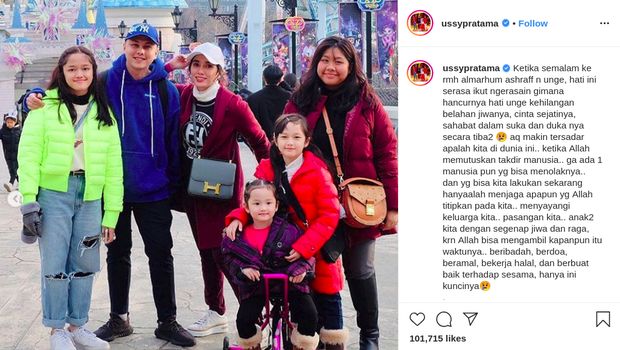 Tulisan Haru 5 Seleb tentang Keluarga Setelah Kepergian Ashraf Sinclair