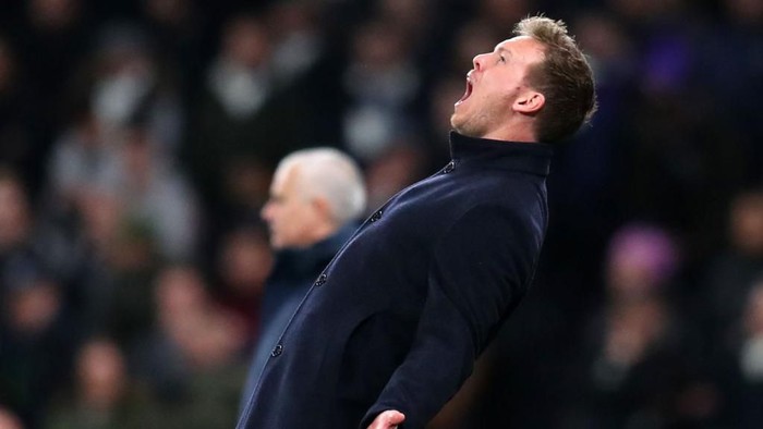LONDON, ENGLAND - FEBRUARY 19: Julian Nagelsmann, Head Coach of RB Leipzig prior to  the UEFA Champions League round of 16 first leg match between Tottenham Hotspur and RB Leipzig at Tottenham Hotspur Stadium on February 19, 2020 in London, United Kingdom. (Photo by Catherine Ivill/Getty Images)