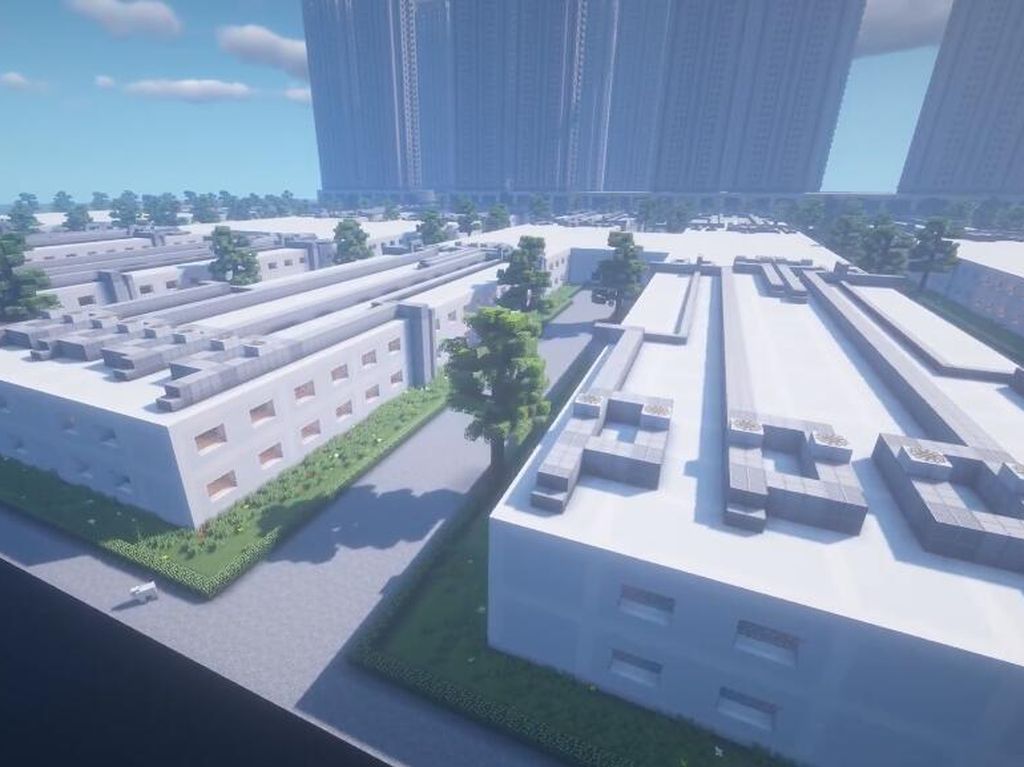 Gamer Bikin Replika Rumah Sakit Corona di Minecraft