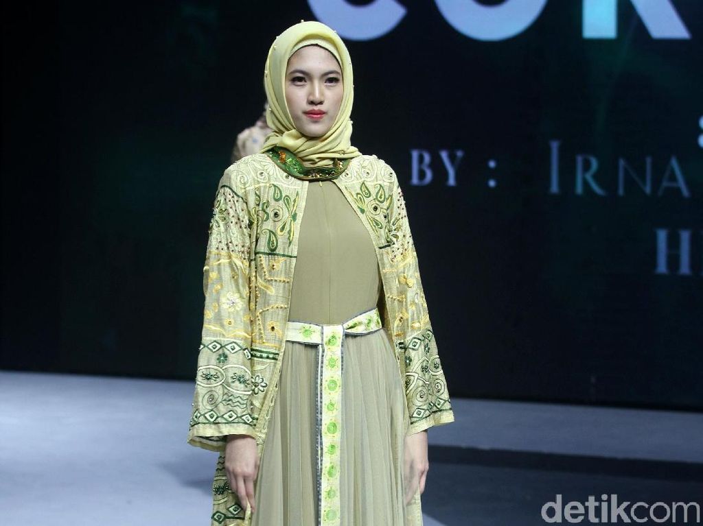 6 Koleksi Busana Muslim Irna Mutiara Bertema Corona di Muffest 2020