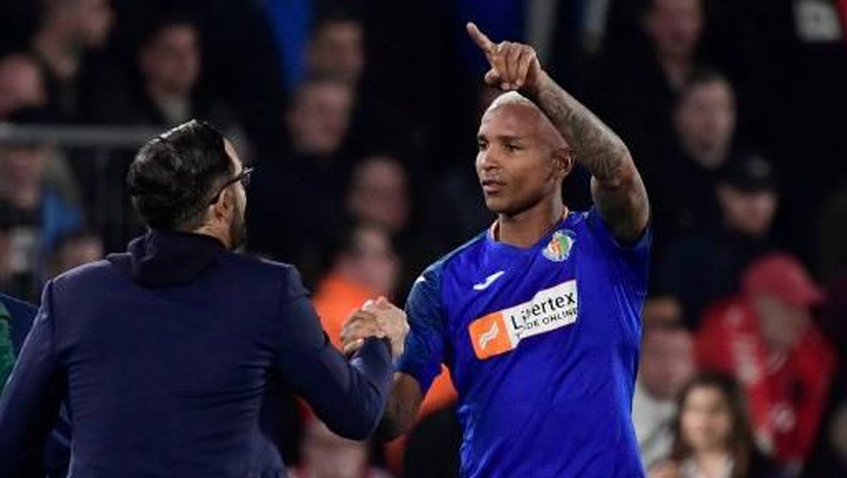 Striker Getafe, Deyverson. (Foto: Javier Soriano / AFP)
