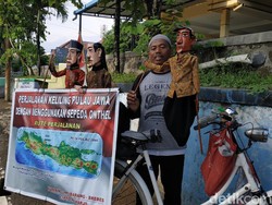 Demi Bertemu Jokowi, Pria Ini Nekat Bersepeda Keliling Jawa