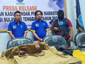 BNNP Sultra Tangkap 2 Kurir Lintas Provinsi, Sabu 1.008 Gram Disita