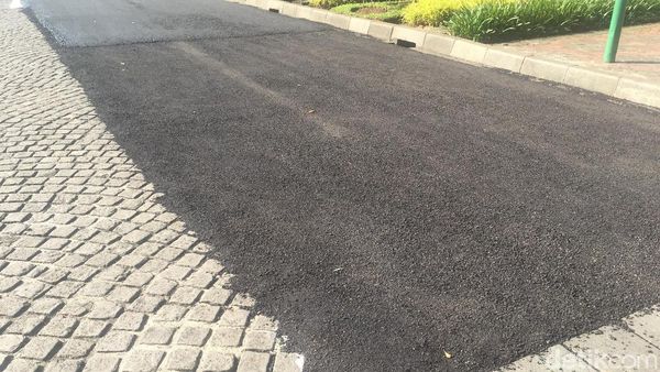 Formula E Batal di Monas, Ini Penampakan Aspal Saat Diuji Coba