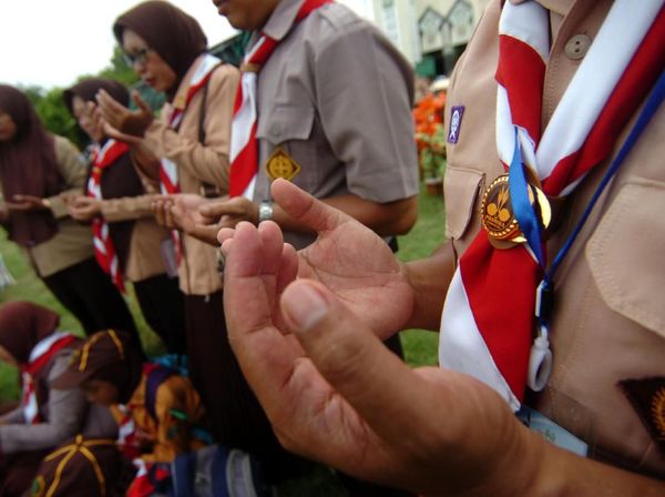 Doa Bersama Korban Susur Sungai SMPN 1 Turi