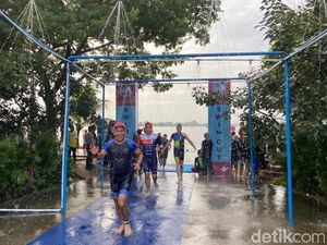 Ratusan Atlet Turun di Event Palembang Triathlon 2020