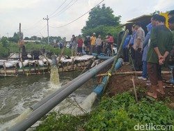 Ditangani Serius, Banjir 1,5 Bulan  di 2 Desa Sidoarjo Mulai Surut