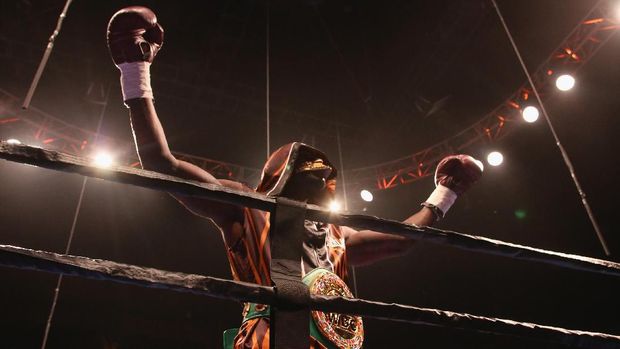 Deontay Wilder saat menghadapi Johann Duhaupas pada 26 September 2015. (