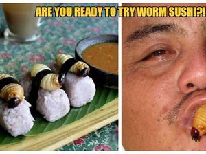 5 Sushi Unik, Diberi Topping Ulat Sagu hingga Sushi Salmon 2,5 Kg!