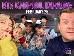 Cuplikan Carpool Karaoke BTS bareng James Corden Dirilis!