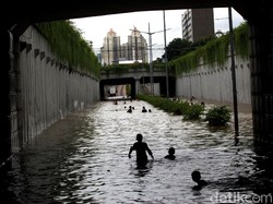 Ngeri-ngeri Sedap! Pak Polisi Jelaskan Banjir di Jakbar Sambil Pegang Ular