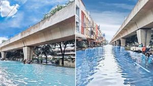 Meme Formula E di Tengah Banjir, Anies Disindir
