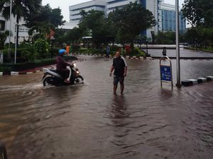 Duh, Kantor Sri Mulyani Kebanjiran!