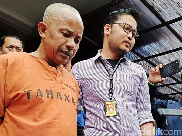 Penampakan Dukun Pemerkosa Dua Anak Tiri di Cimahi
