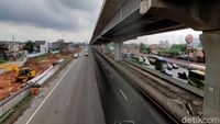Begini Potret Tol Japek KM 19 Arah Jakarta yang Lengang