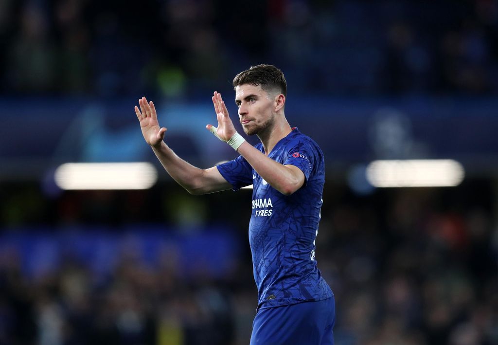 LONDON, ENGLAND - NOVEMBER 05: Jorginho of Chelsea after the UEFA Champions League group H match between Chelsea FC and AFC Ajax at Stamford Bridge on November 05, 2019 in London, United Kingdom. (Photo by Catherine Ivill/Getty Images)