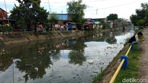 Jorok! Sampah Penuhi Kanal Jongaya di Makassar