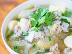 Resep Sup : Sup Tofu Ayam Cincang