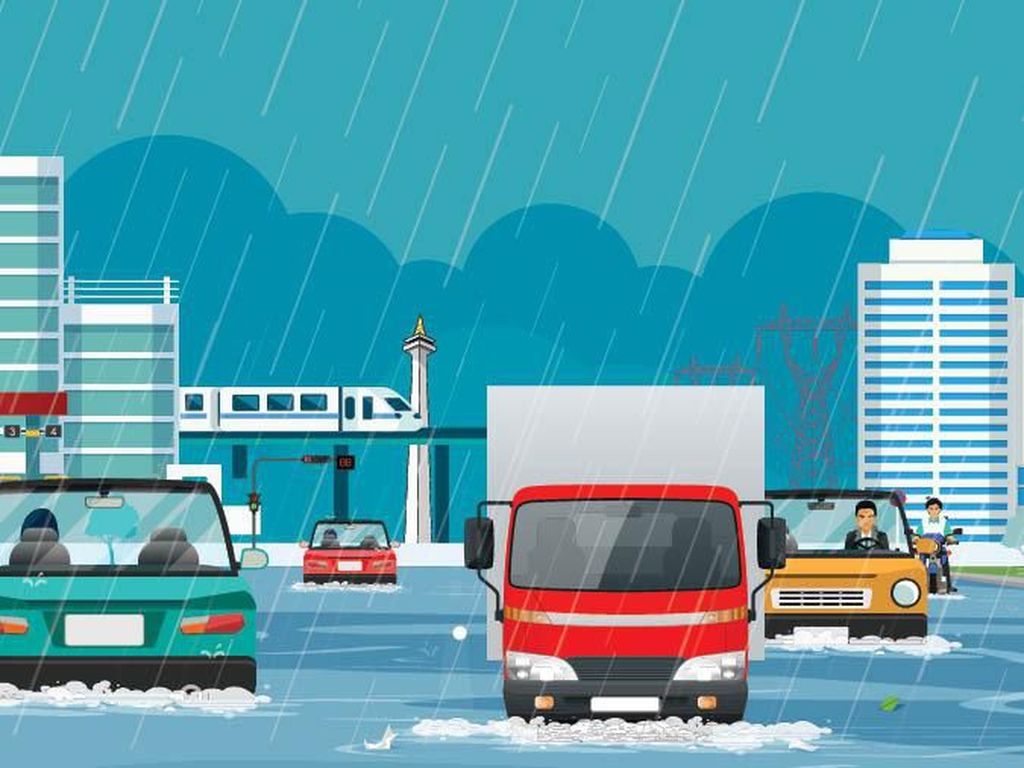 Pantas Jakarta Tenggelam, Dua Proyek Antibanjirnya Mandek Pantas Jakarta Tenggelam, Dua Proyek Antibanjirnya Mandek