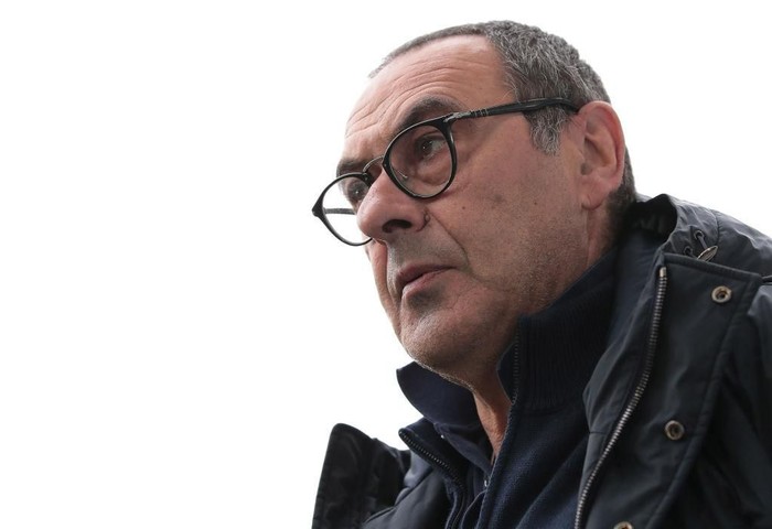 TURIN, ITALY - FEBRUARY 16:  Juventus coach Maurizio Sarri looks on during the Serie A match between Juventus and Brescia Calcio at Allianz Stadium on February 16, 2020 in Turin, Italy.  (Photo by Emilio Andreoli/Getty Images)