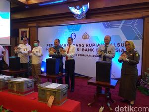 BI Musnahkan 50.000 Lembar Rupiah Palsu