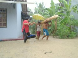 Sungai Citalahab Meluap, 400 Kepala Keluarga di Ciamis Kebanjiran
