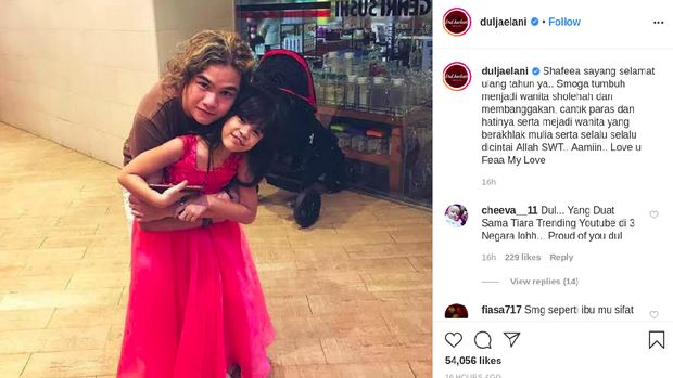 Ucapan Manis El Rumi dan Dul Jaelani di Ulang Tahun Adik Sambungnya, Safeea