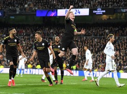 Real Madrid vs Man City: Los Blancos Keok 1-2, Ramos Dikartu Merah