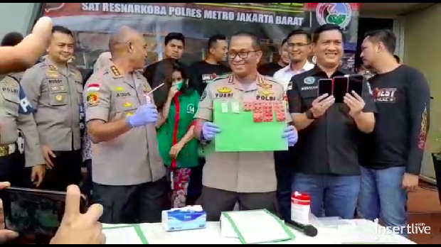 Rilis Kasus Narkoba Vitalia Sesha