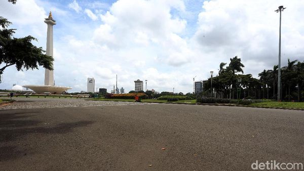 Melihat Aspal Monas yang Akan Jadi Sirkuit Formula E