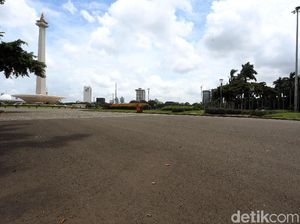 Melihat Aspal Monas yang Akan Jadi Sirkuit Formula E