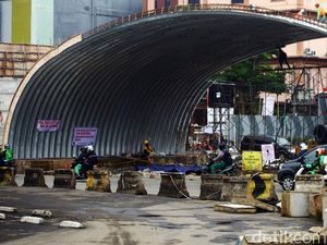 Melihat Progres Terkini Proyek Flyover Gaplek Pamulang