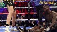 Tersingkirnya Arsenal bak seperti petinju Tyson Fury yang menghempaskan Wilder (Internet)